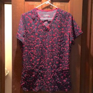 Heart Scrub Top
